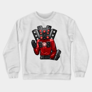 Skibidi Toilet Speaker Crewneck Sweatshirt